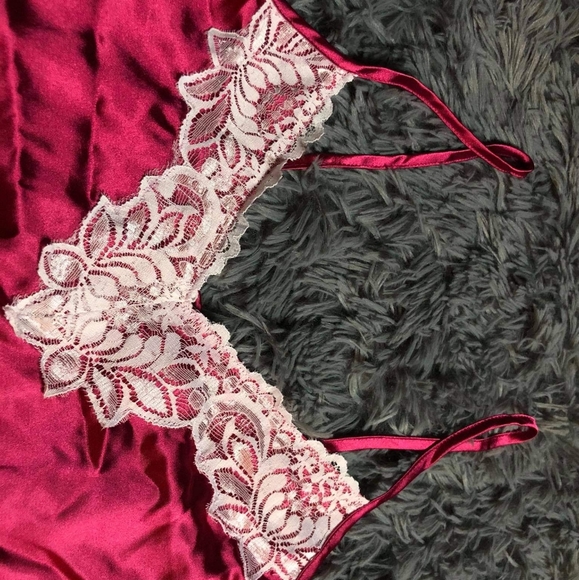 Sexy dark pink/red Lingerie Dress - Picture 5 of 7